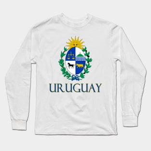 Uruguay - Coat of Arms Design Long Sleeve T-Shirt